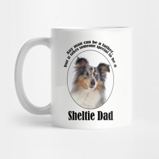 Blue Merle Sheltie Dad Mug